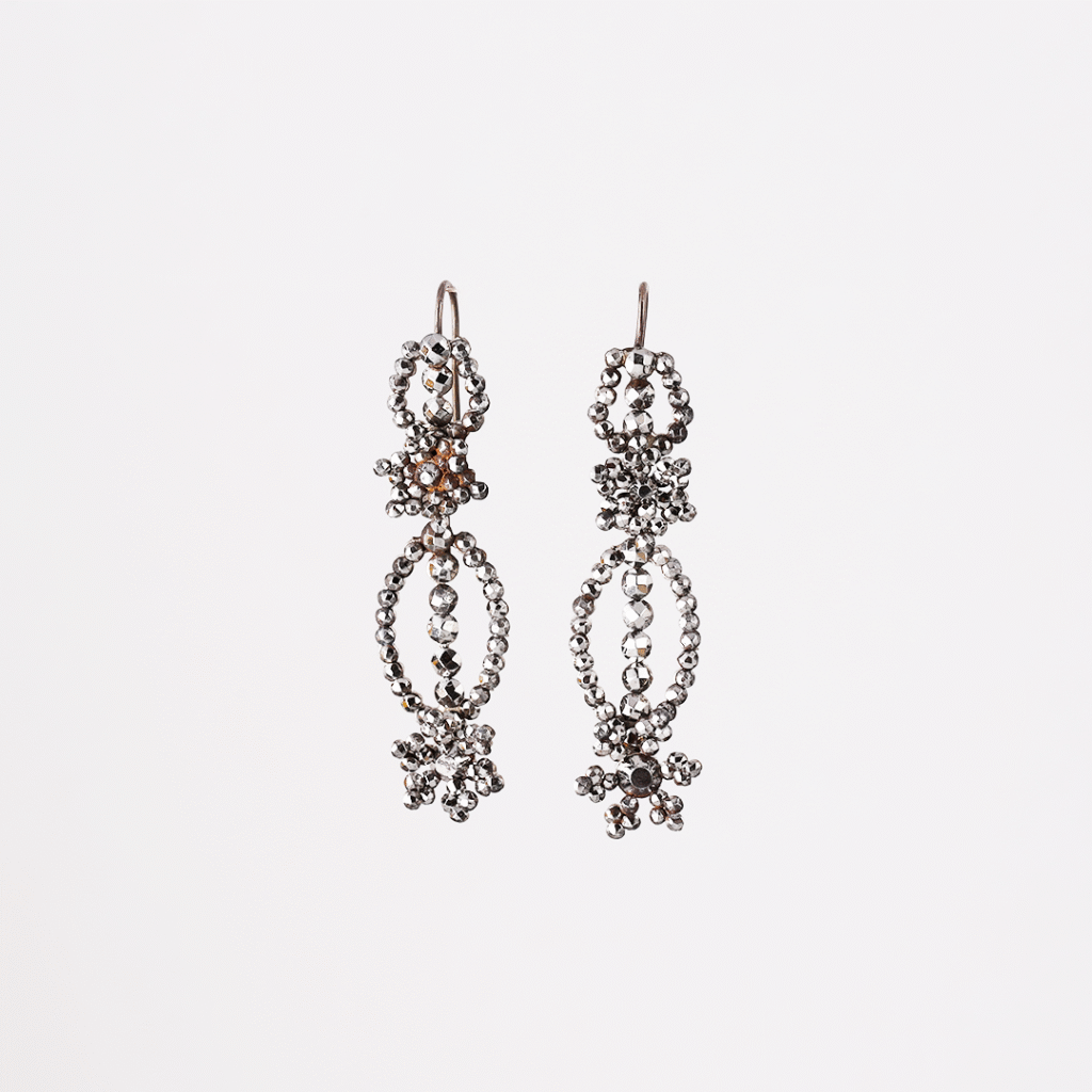 Early 19th Cut Steel Earrings