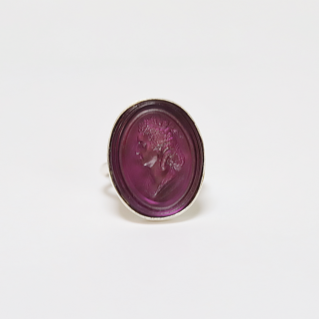 4 amethyst intag ring